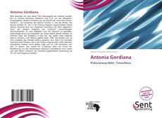 Capa do livro de Antonia Gordiana 