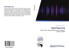 Capa do livro de Sprechgesang 