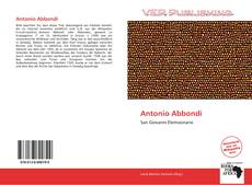 Portada del libro de Antonio Abbondi