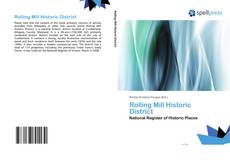Bookcover of Rolling Mill Historic District