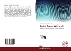 Capa do livro de Spring Brook, Wisconsin 