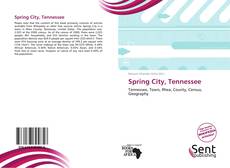 Portada del libro de Spring City, Tennessee