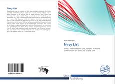 Couverture de Navy List