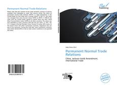 Portada del libro de Permanent Normal Trade Relations