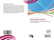 Capa do livro de Permission To Land 