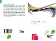 Bookcover of Antonin Manavian