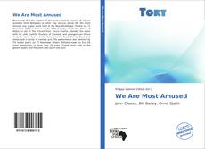 Capa do livro de We Are Most Amused 