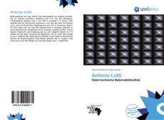 Bookcover of Antonio Lotti