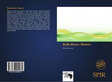 Bookcover of Rolls-Royce Motors