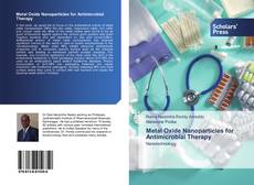 Buchcover von Metal Oxide Nanoparticles for Antimicrobial Therapy