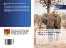 Buchcover von Epistle of President Olusegun Obasanjo of Nigeria