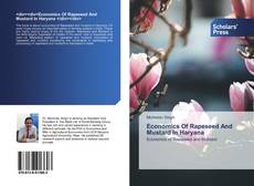 Economics Of Rapeseed And Mustard In Haryana kitap kapağı