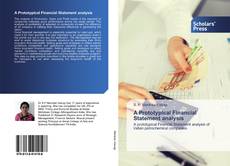 Buchcover von A Prototypical Financial Statement analysis