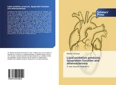 Buchcover von Lipid oxidation products, lipoprotein function and atherosclerosis