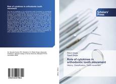 Buchcover von Role of cytokines in orthodontic tooth movement