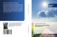 Copertina di Advances in Agriculture Development