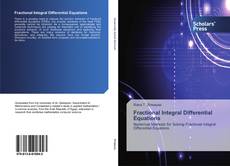 Fractional Integral Differential Equations kitap kapağı