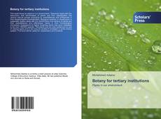 Botany for tertiary institutions的封面