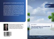 Buchcover von The boundaries of sustainable partnership. Part V