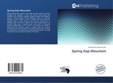 Portada del libro de Spring Gap Mountain