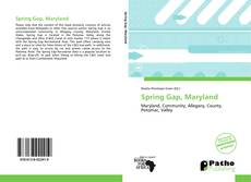 Capa do livro de Spring Gap, Maryland 