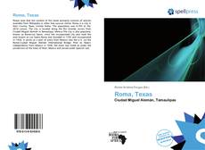 Bookcover of Roma, Texas