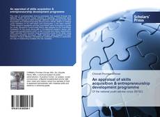 An appraisal of skills acquisition & entrepreneurship development programme kitap kapağı