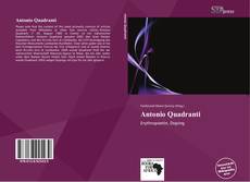 Portada del libro de Antonio Quadranti