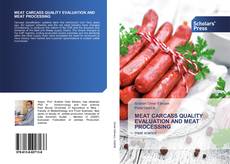 Copertina di MEAT CARCASS QUALITY EVALUATION AND MEAT PROCESSING