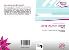 Portada del libro de Spring Mountain District AVA