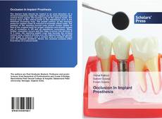 Copertina di Occlusion In Implant Prosthesis