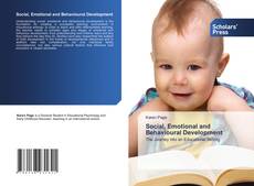 Copertina di Social, Emotional and Behavioural Development