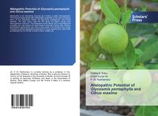 Buchcover von Allelopathic Potential of Glycosmis pentaphylla and Citrus maxima