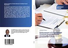 Copertina di Enforcement of International Criminal Court Decisions