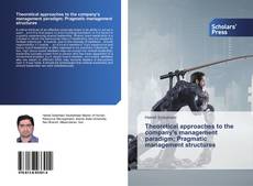 Copertina di Theoretical approaches to the company's management paradigm; Pragmatic management structures