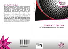 Portada del libro de We Must Do Our Best