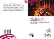 Capa do livro de Violin Sonata, Op. 4 (Mendelssohn) 