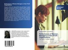 Обложка Performance of Women Managers in Non Profit Organizations