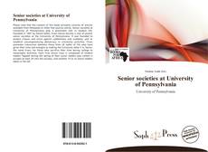 Bookcover of Senior societies at University of Pennsylvania