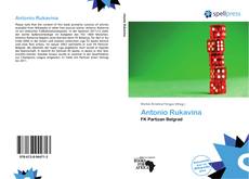 Antonio Rukavina kitap kapağı