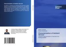 Characterization of Ambient Aerosol的封面