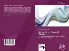 Bookcover of Spring Street Financial District