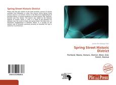 Capa do livro de Spring Street Historic District 