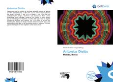 Portada del libro de Antonius Divitis