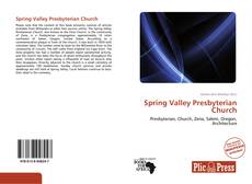 Capa do livro de Spring Valley Presbyterian Church 
