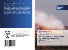 Copertina di Characteristics of Black carbon aerosols and its radiative effects