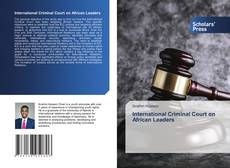 Copertina di International Criminal Court on African Leaders