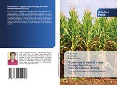 Portada del libro de Promotion of hybrid maize through front line demonstrations (FLDs)