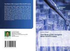 Copertina di Text Book of Bio inorganic Metal Schiff'S bases