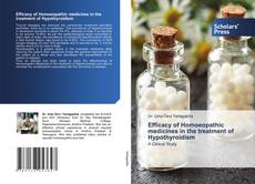 Copertina di Efficacy of Homoeopathic medicines in the treatment of Hypothyroidism